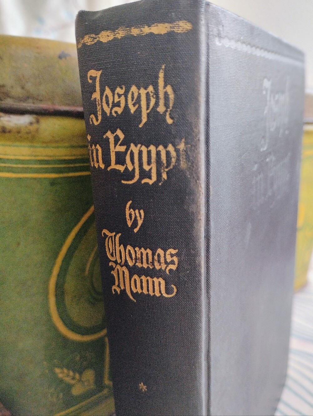 Vintage Hardcover Book, Navy& Gold, Joseph in Egypt Circa 1930s Thomas Mann